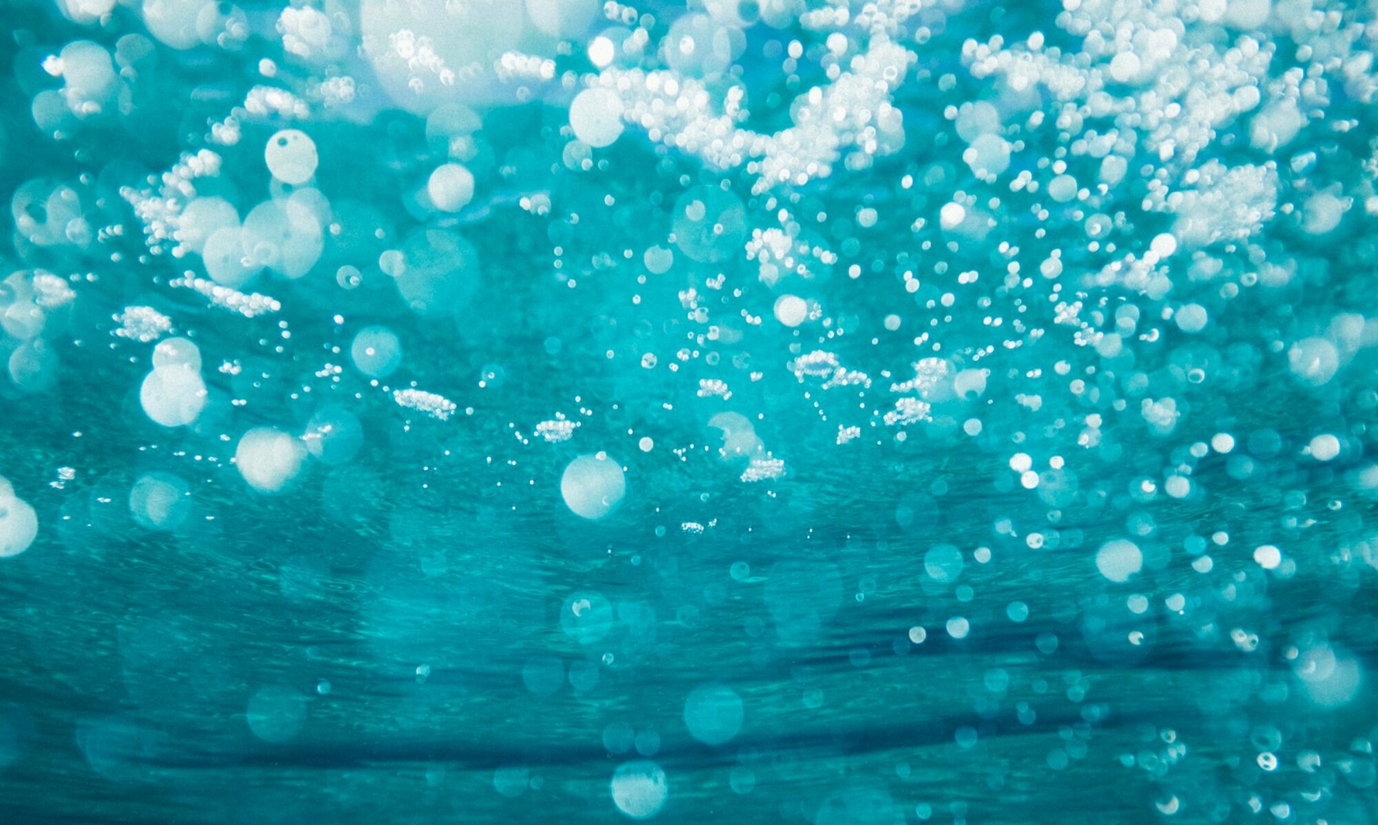underwater photography of water bubbles
